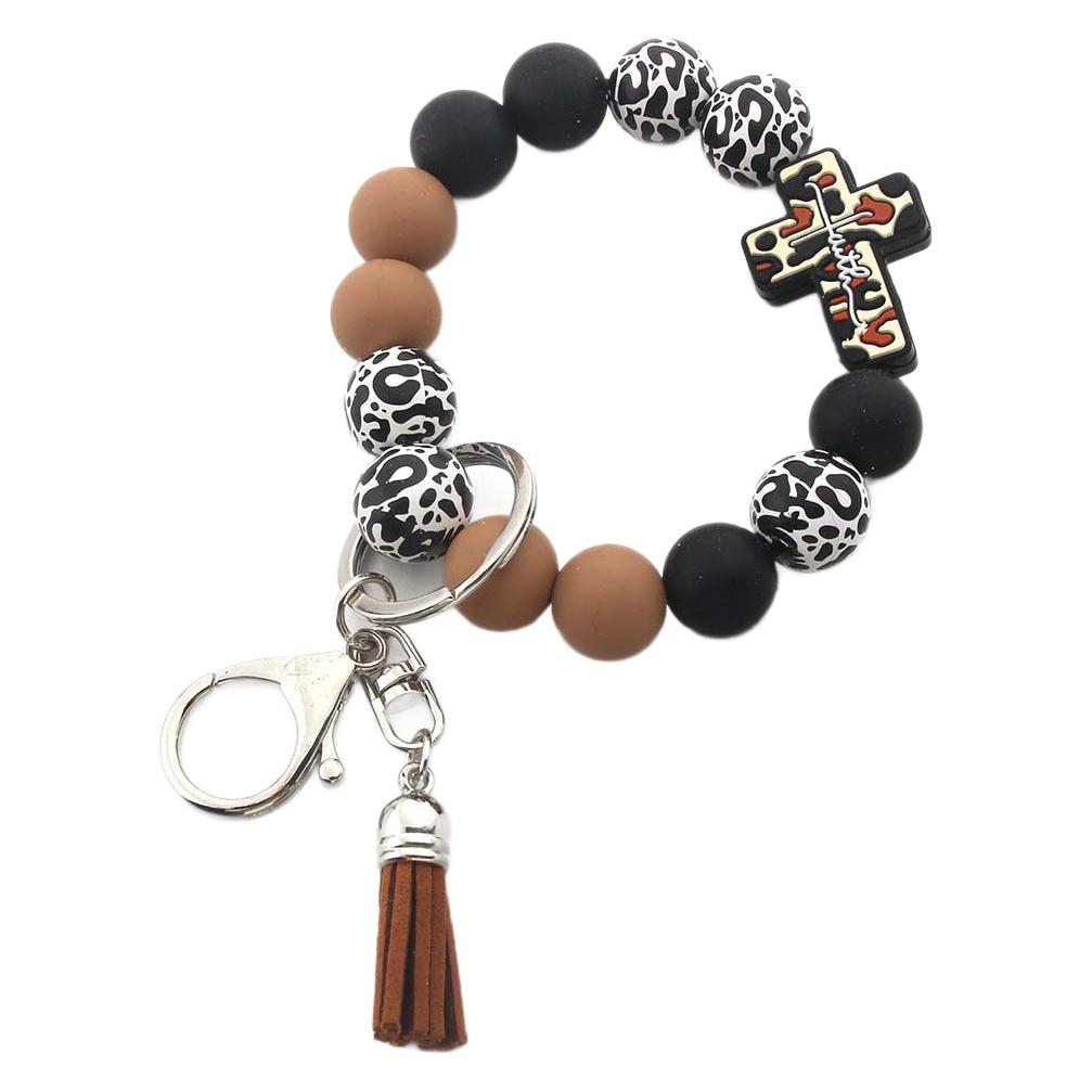 Wholesale Cartoon Animal Western Denim Cow Consumption Silicone Bracelet